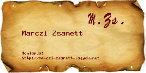 Marczi Zsanett névjegykártya